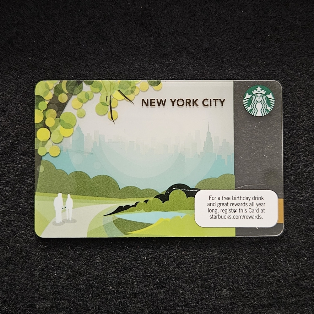 Starbucks Card - New York City 2012 - Traditional Plastic
